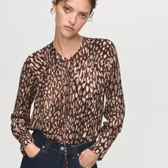 MANGO - Blusa Manga Larga Mujer