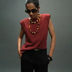 MANGO - Blusa Sin Mangas Mujer