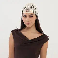 SYBILLA - Gorro Crochet Shinny Mujer