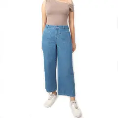 KAYRA POBLET - Jean Culotte Tiro Alto Mujer