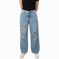 KAYRA POBLET - Jean Boyfriend Tiro Alto Mujer