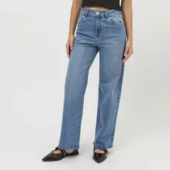 SYBILLA - Jean Straight Tiro Medio Mujer