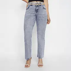 KANSAS - Jean Straight Tiro Alto Mujer