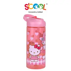 SCOOL - Tomatodo Con Caña 450ml Pp Kombat Hello Kitty & Friends