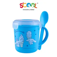SCOOL - Vaso Snack Con Cuchara 500ml Pp Ranger Cinnamoroll