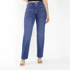 KANSAS - Jean Straight Tiro Alto Mujer