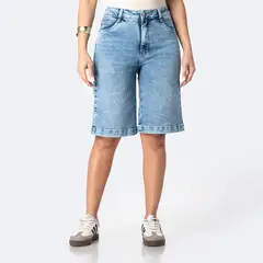 PIONIER - Bermuda Jean Regular Fit Mujer