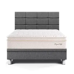 PARAISO - Dormitorio Boxet Blocks Royal Cloud 2plz Gris
