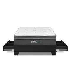 DROM - Cama Moln 4 Cajones 2 Plz Laqueado