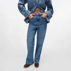 VERO MODA - Jean Straight Tiro Alto Mujer