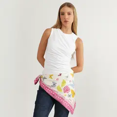 SYBILLA - Pañuelo Largo x Ecru