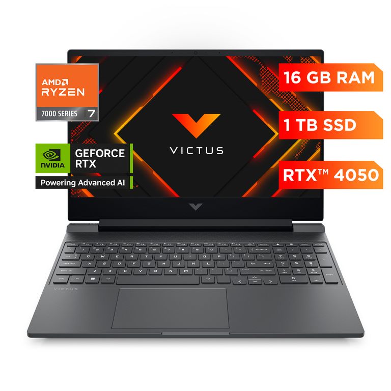 Laptop Gamer Victus Amd Ryzen 7 Rtx 4050 16 Gb Ram  1tb Ssd 15.6"  15-fb3036la Nvidia Geforce