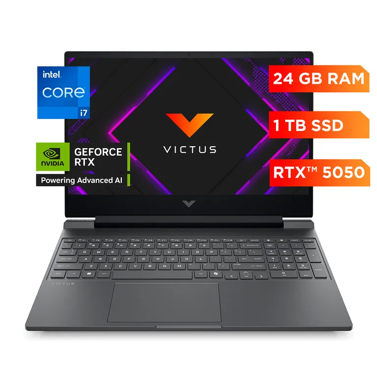 Laptop Gamer Victus Victus   intel Core I7 Rtx 5050 24 Gb Ram 1 Tb Ssd 15.6 Fhd Nvidia Geforce 15-fa2029la