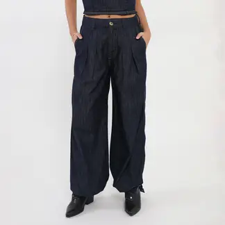 DENIMLAB - Jean Balloon Tiro Alto Mujer