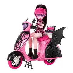MONSTER HIGH - Muñeca Draculaura Con Scooter
