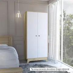 TUHOME - Ropero Bicolor 2 Puertas