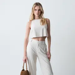 NAF NAF - Blusa Sin Mangas Mujer