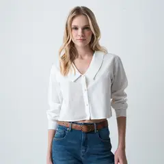 NAF NAF - Blusa Manga Larga Mujer