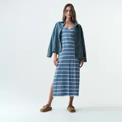 NAF NAF - Vestido Largo Mujer