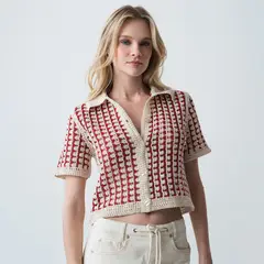 NAF NAF - Cardigan Manga Corta Mujer