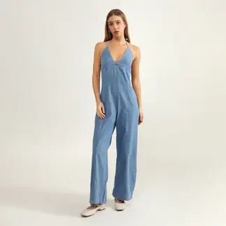 SYBILLA - Enterizo Denim Mujer