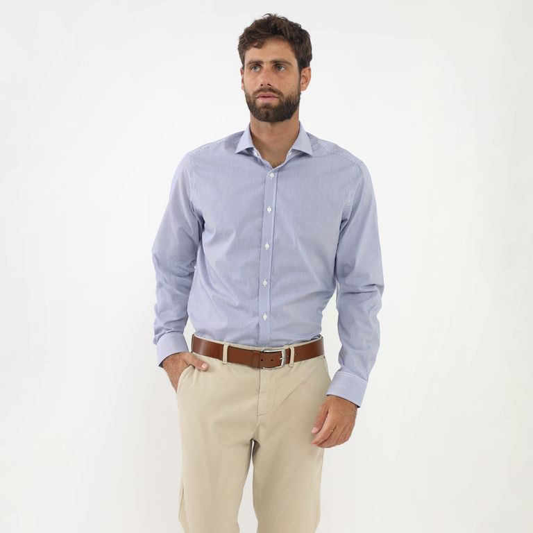 Camisa MangaLarga Casual Hombre