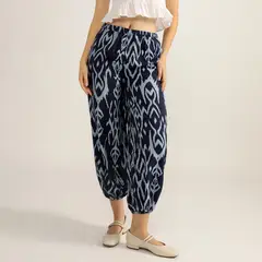 UNIVERSITY CLUB - Pantalón Bombacho Tiro Medio Mujer