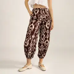 UNIVERSITY CLUB - Pantalón Bombacho Tiro Medio Mujer