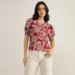 ELLE - Blusa Manga Corta Mujer