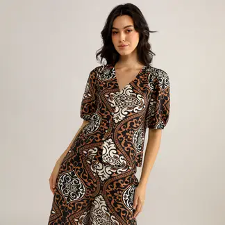 ELLE - Blusa Manga Corta Mujer