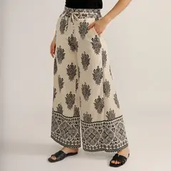 ELLE - Pantalón Tiro Medio Mujer