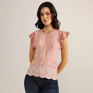 ELLE - Blusa Manga Corta Mujer