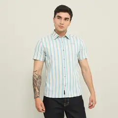 HUNTINGTON - Camisa 100% Algodón Manga Corta