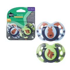TOMMEE TIPPEE - Chupón Fun Style 18-36m Niño Pack X2