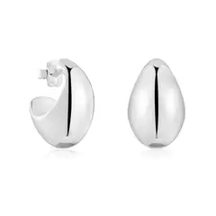 TOUS - Aretes Aro De Plata Warm 28mm