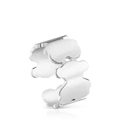 TOUS - Anillo Ajustable Plata Oso 8 Mm