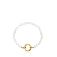 TOUS - Pulsera De Perlas Y Baño De Oro 18k