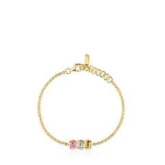 TOUS - Pulsera De Plata Lgg Gemas 3 Oso