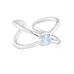 TOUS - Anillo Plata Espinela Oso Icon Color