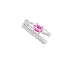 TOUS - Earcuff Plata Zafiro Mesh