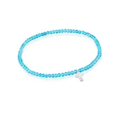 TOUS - Pulsera Apatito Azul Cruz
