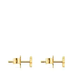 TOUS - Pendientes Plata 1ªley Baño Flor