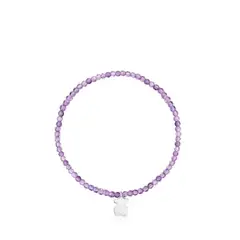 TOUS - Pulsera Amatistas Plata 1ªley Oso