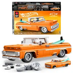 MATTEL - Juguete De Construcción Elite Custom Chevy '62 Pickup Escala 1:16 Hot Wheels