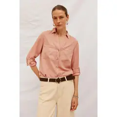 CORTEFIEL - Blusa Manga Larga Mujer