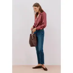 CORTEFIEL - Blusa Manga Larga Mujer