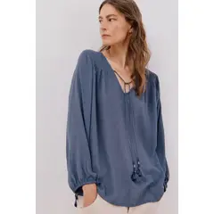 CORTEFIEL - Blusa Manga Larga Mujer