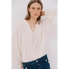 CORTEFIEL - Blusa Manga Larga Mujer