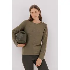 CORTEFIEL - Polo Manga Larga Mujer