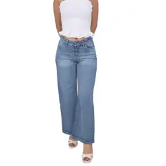 KAYRA POBLET - Jean Straight Tiro Medio Mujer